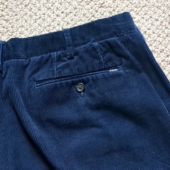 Polo Navy Corduroy Eclectic Grandpa Trousers 38 X 30 - Picture 6 of 11